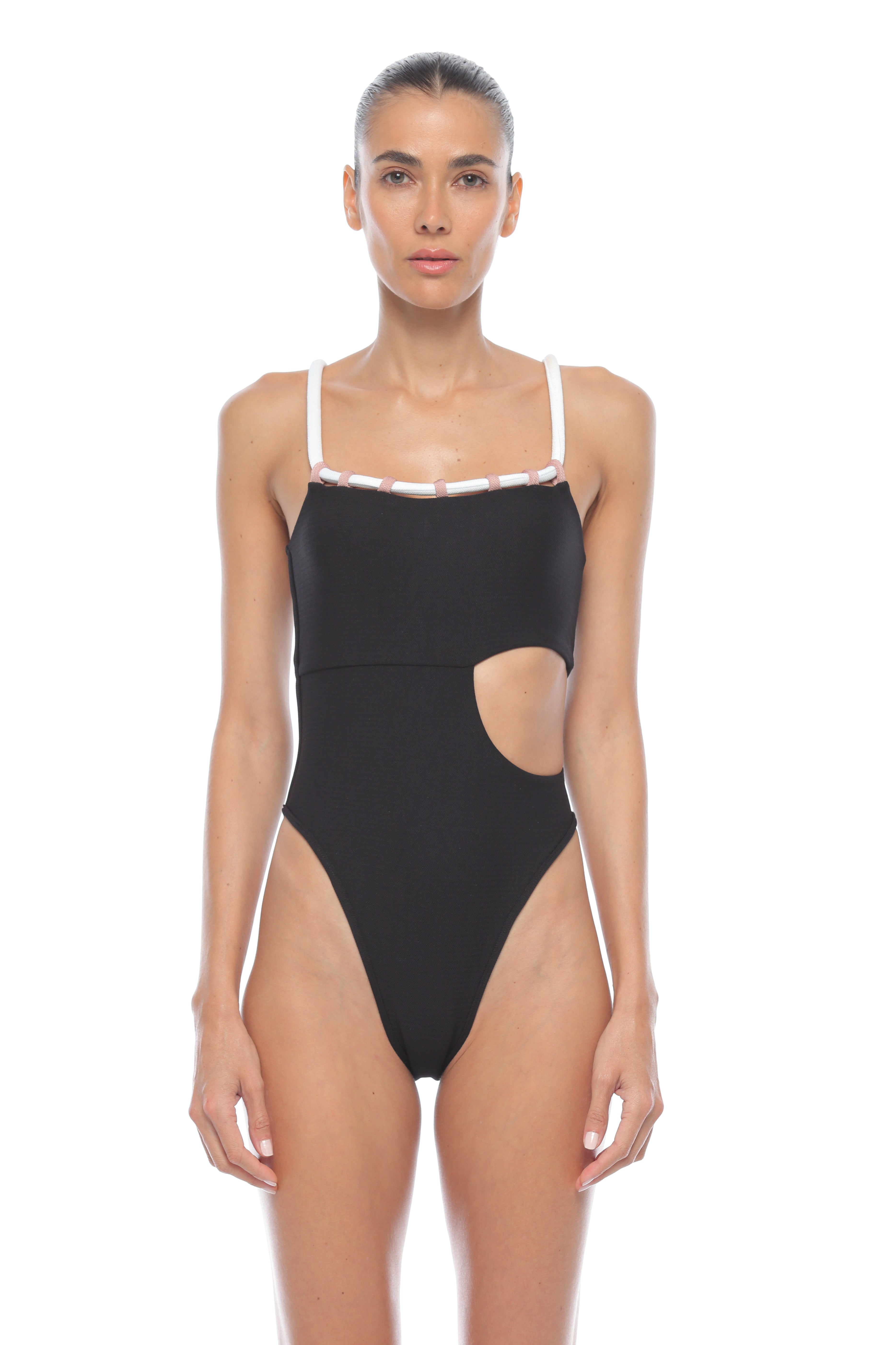 SARAH HIGH LEG ONE PIECE