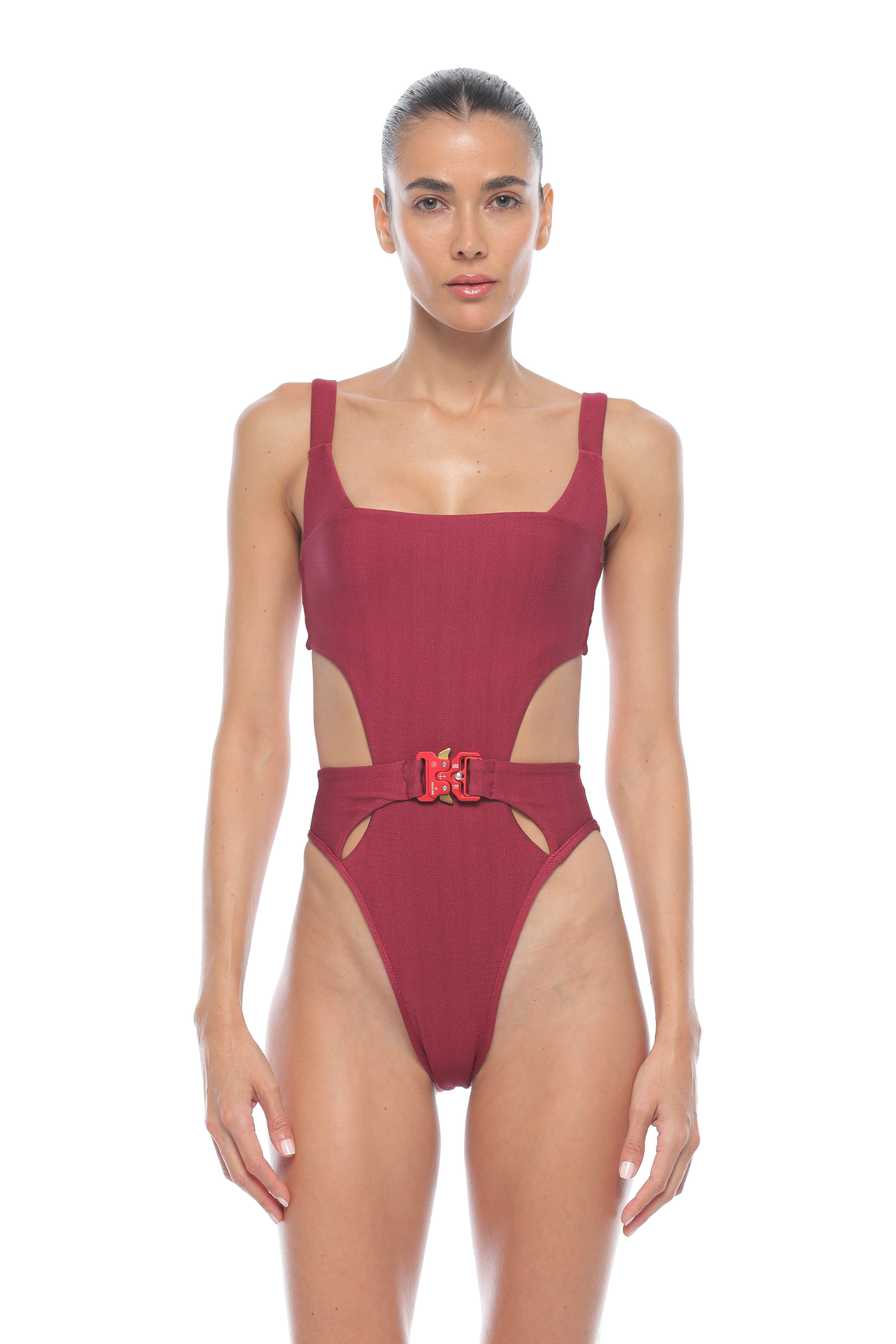 Carter high leg one piece