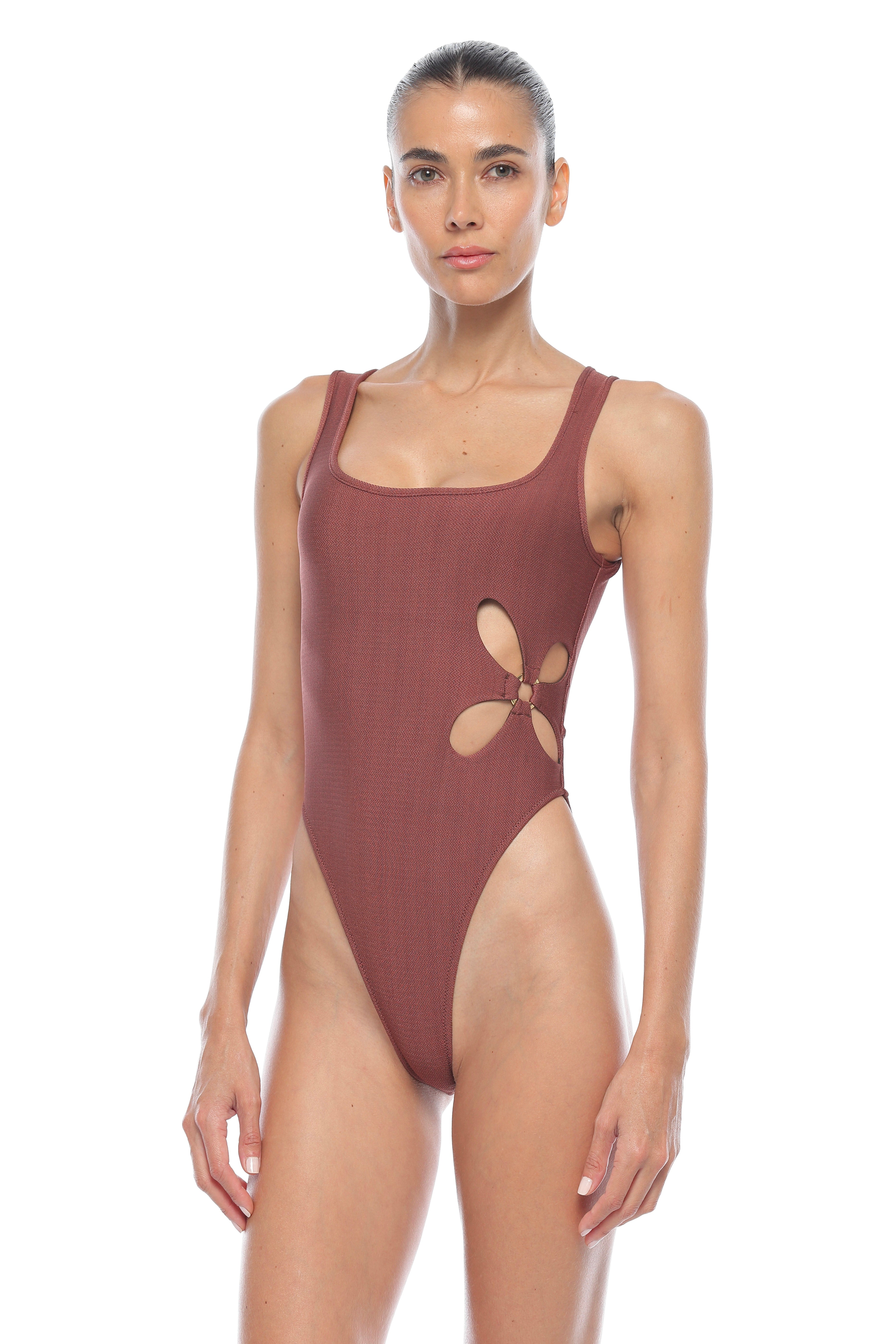 FIONA HIGH LEG ONE PIECE