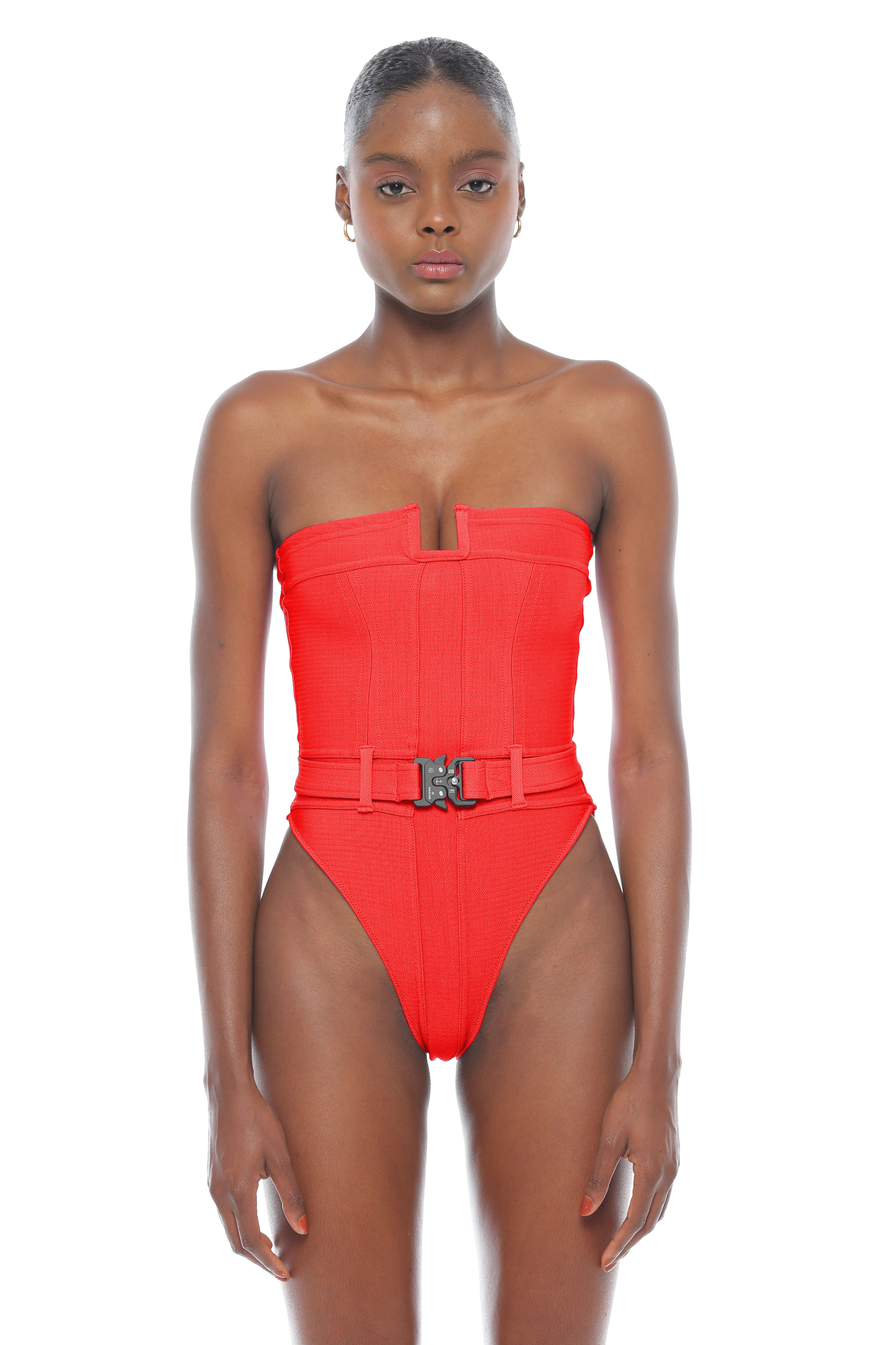 Lester high leg one piece