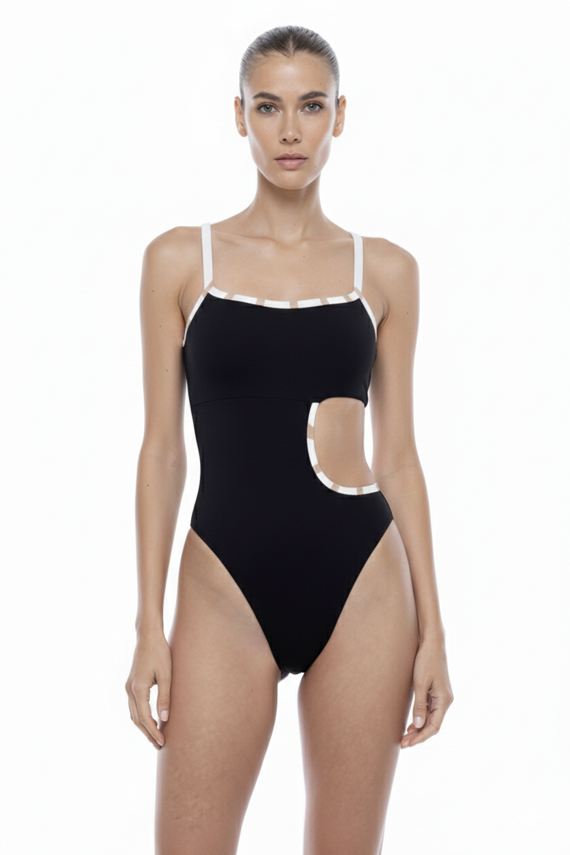 SARAH HIGH LEG ONE PIECE