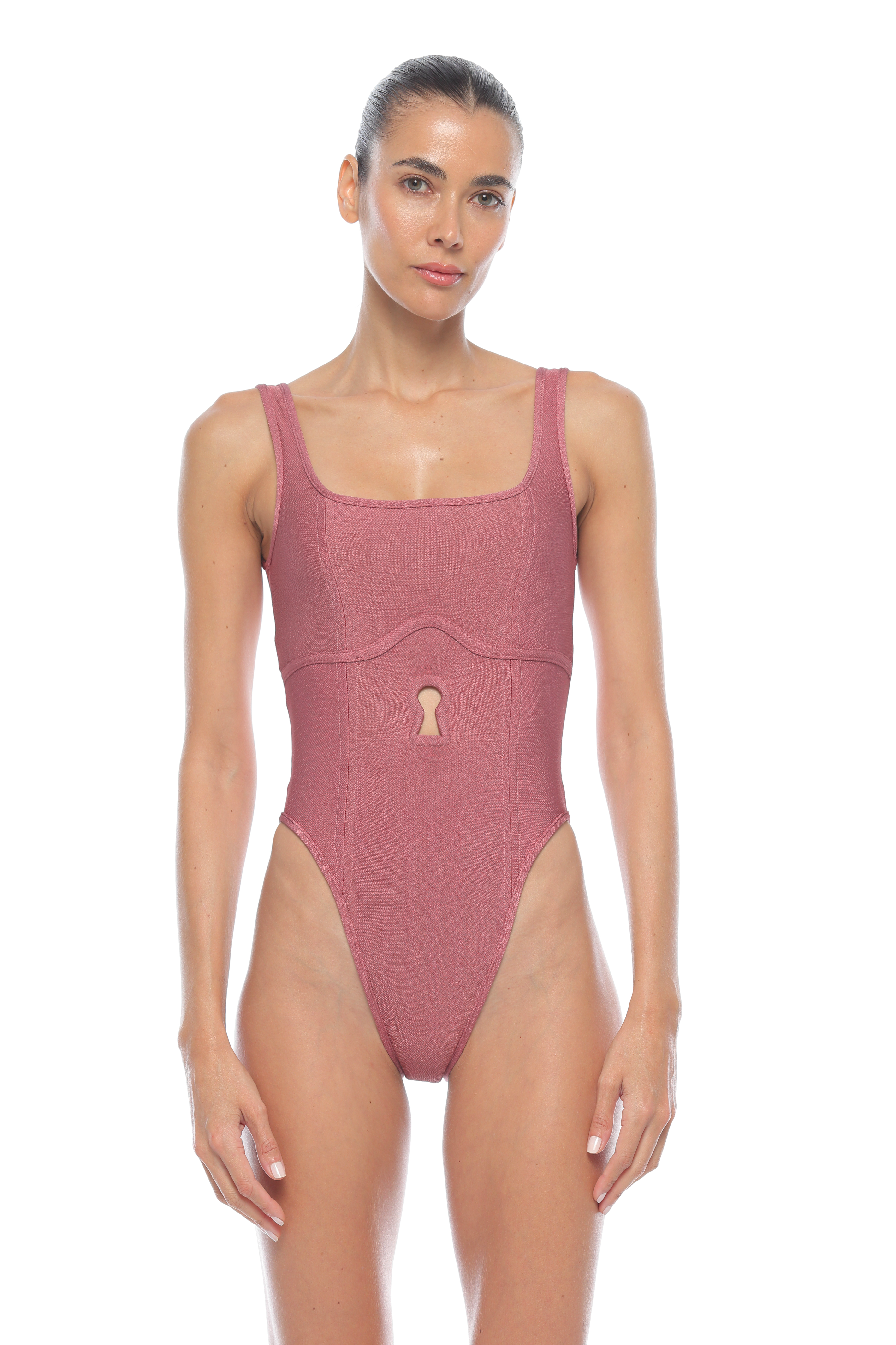 Candy high leg one piece