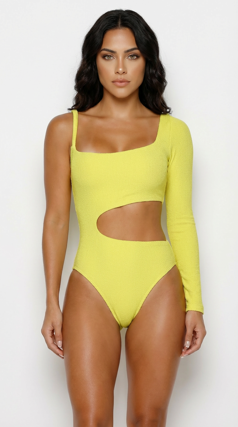 Zack one piece high leg