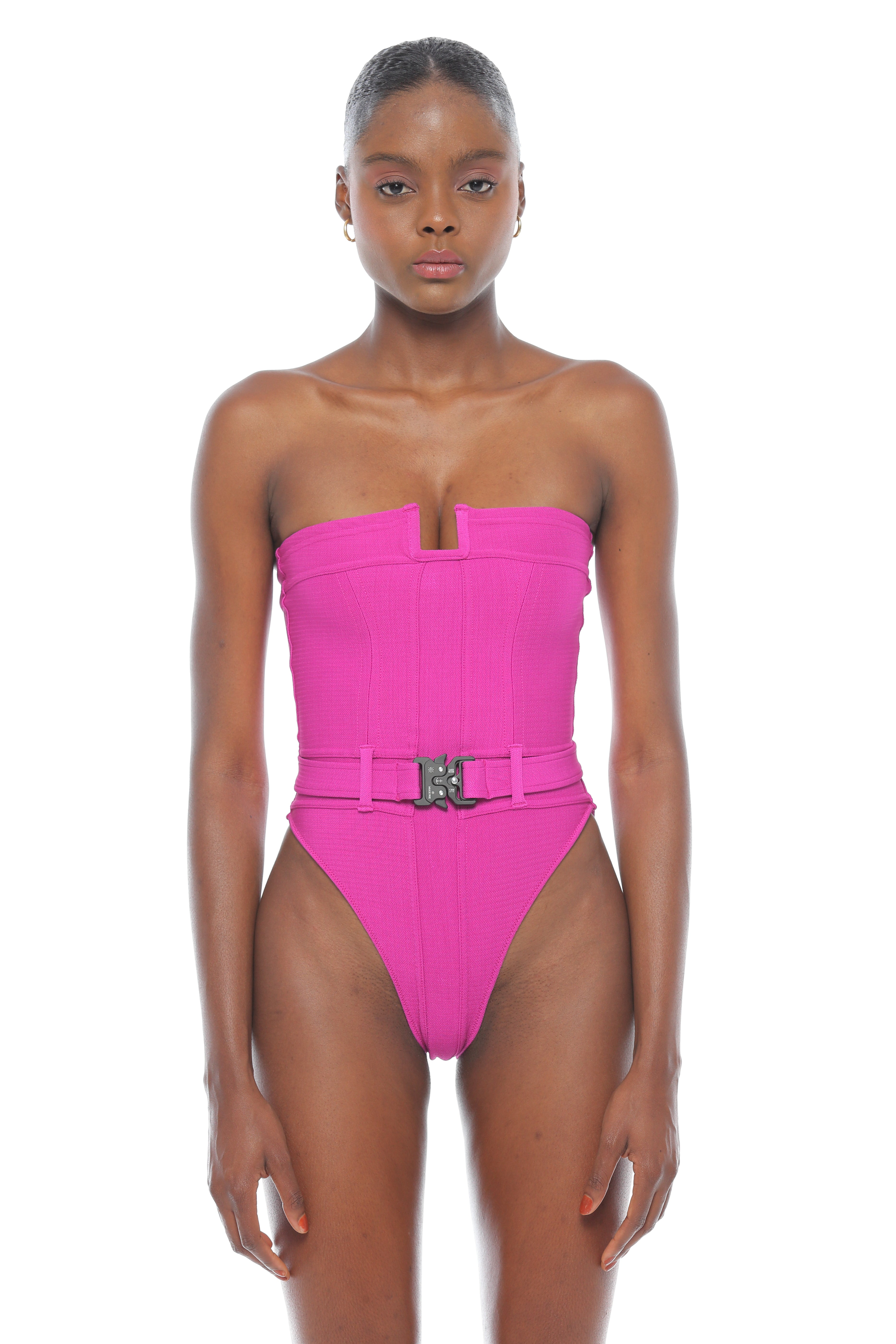 Lester high leg one piece