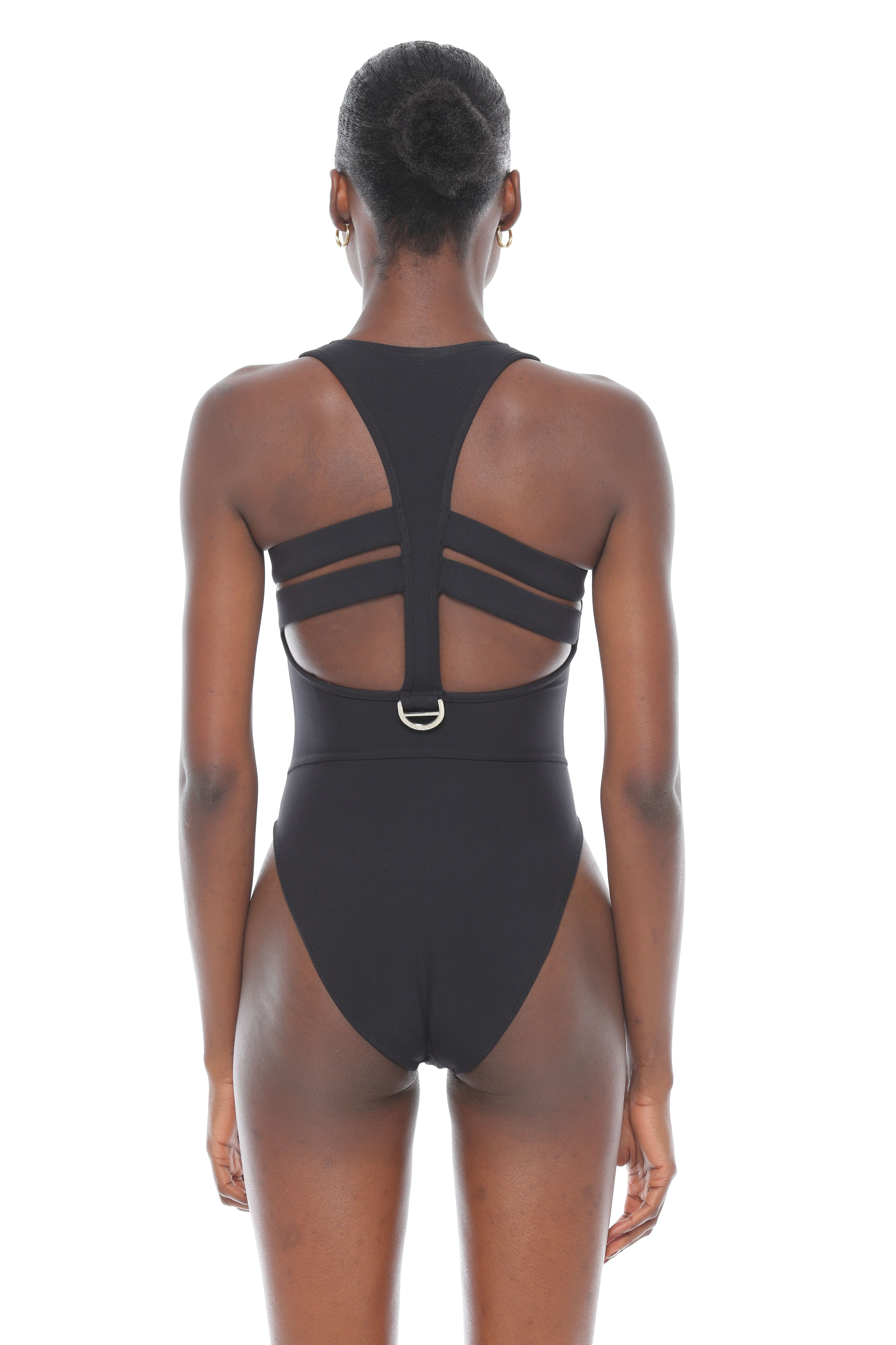 Troy high leg one piece