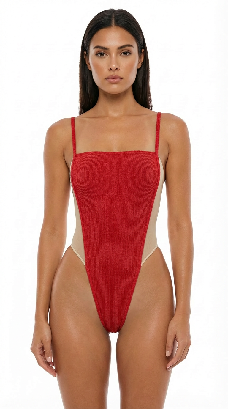 Amelia high leg one piece