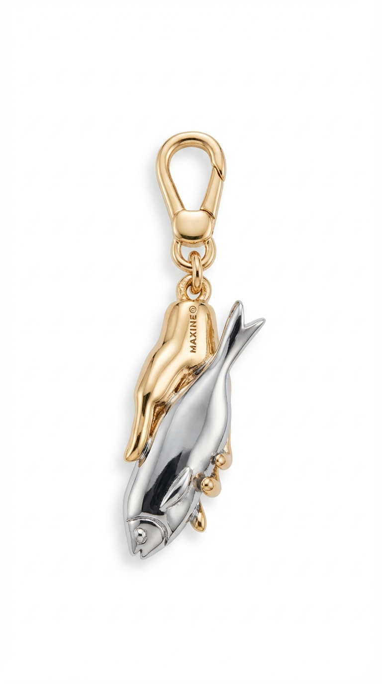 Wild-caught fish charm