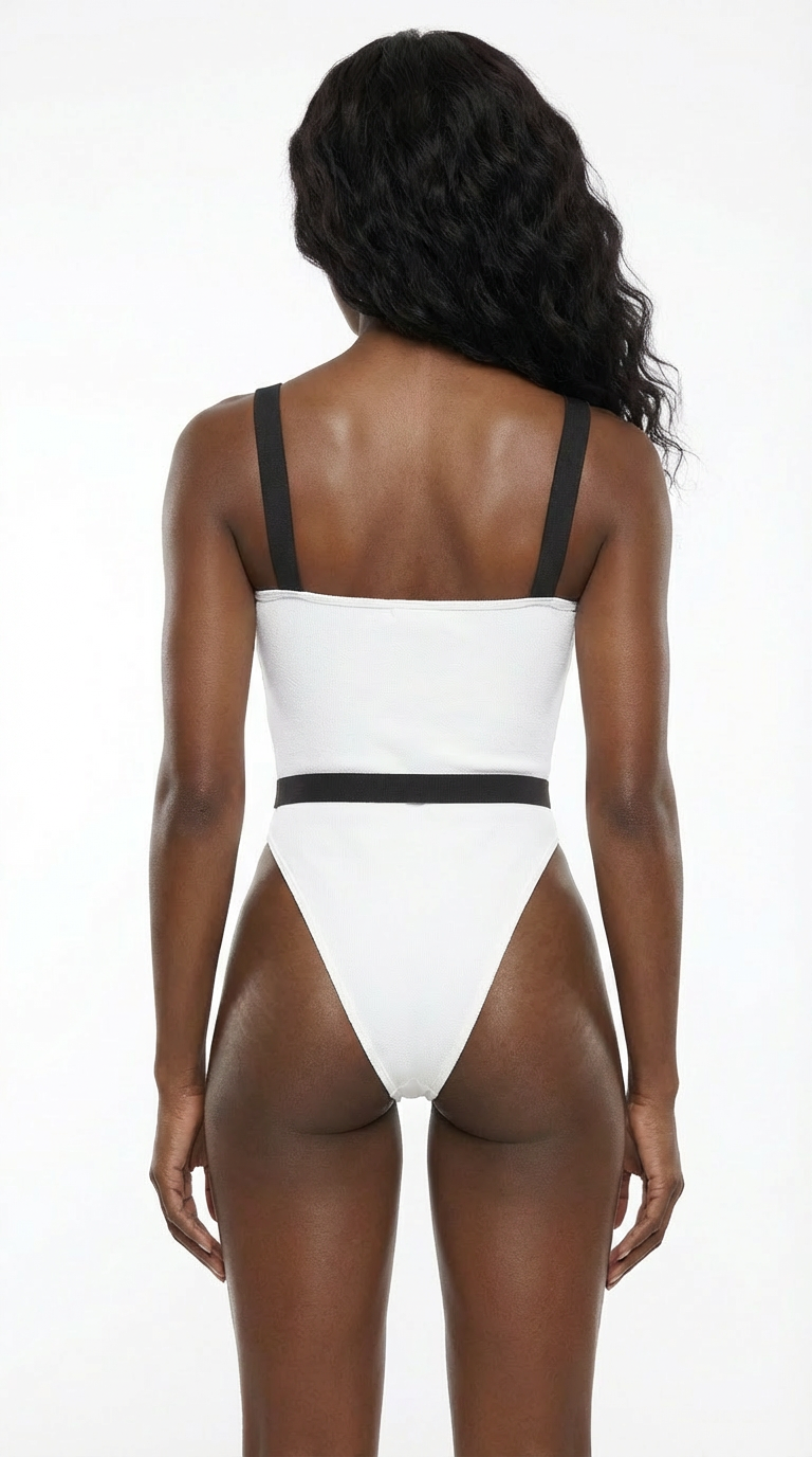 Leti high leg one piece