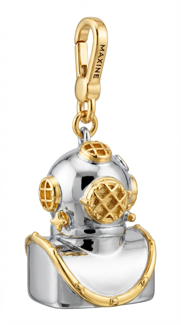Diving helmet charm
