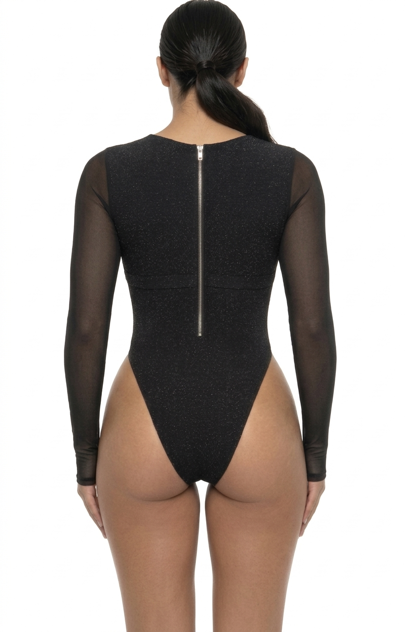 Moxie one piece high leg